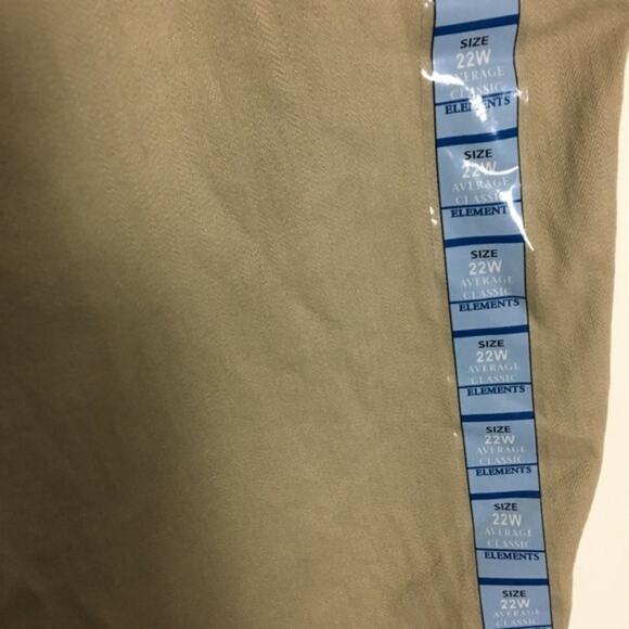 Classic Elements Structured Twill Jeans Tan 22W - Picture 4 of 8